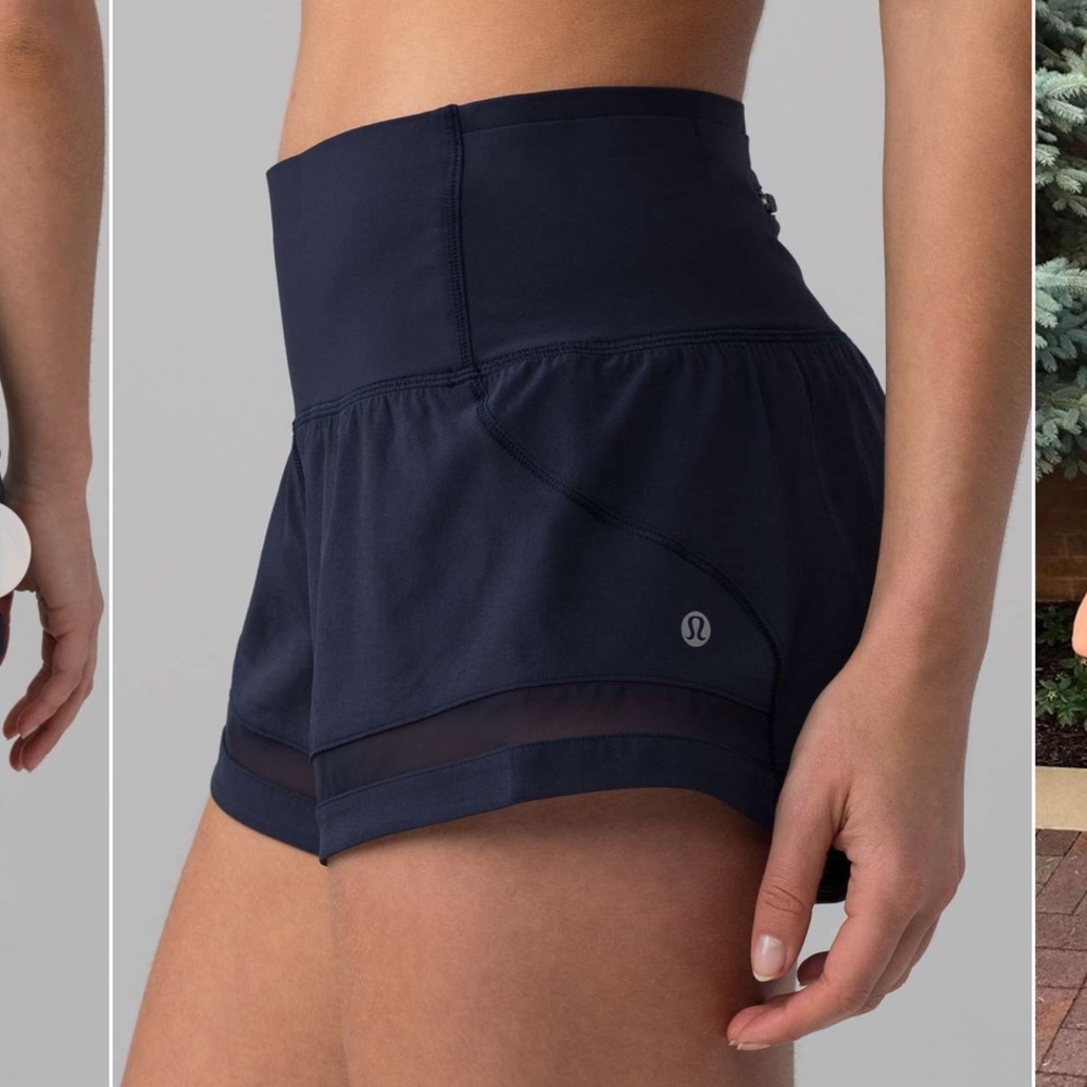 Lululemon Pace Perfect Shorts 3” Midnight Navy 8